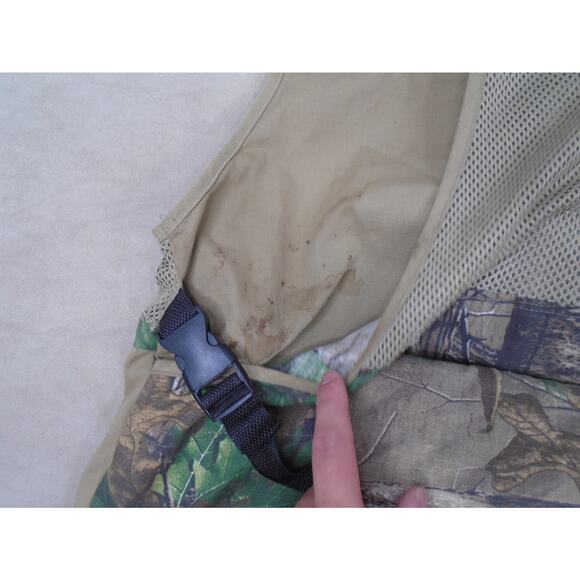 Scent Blocker Realtree Camo Hunting Vest M/L Ripstop Pocket W/ Detachable Seat - Picture 12 of 13